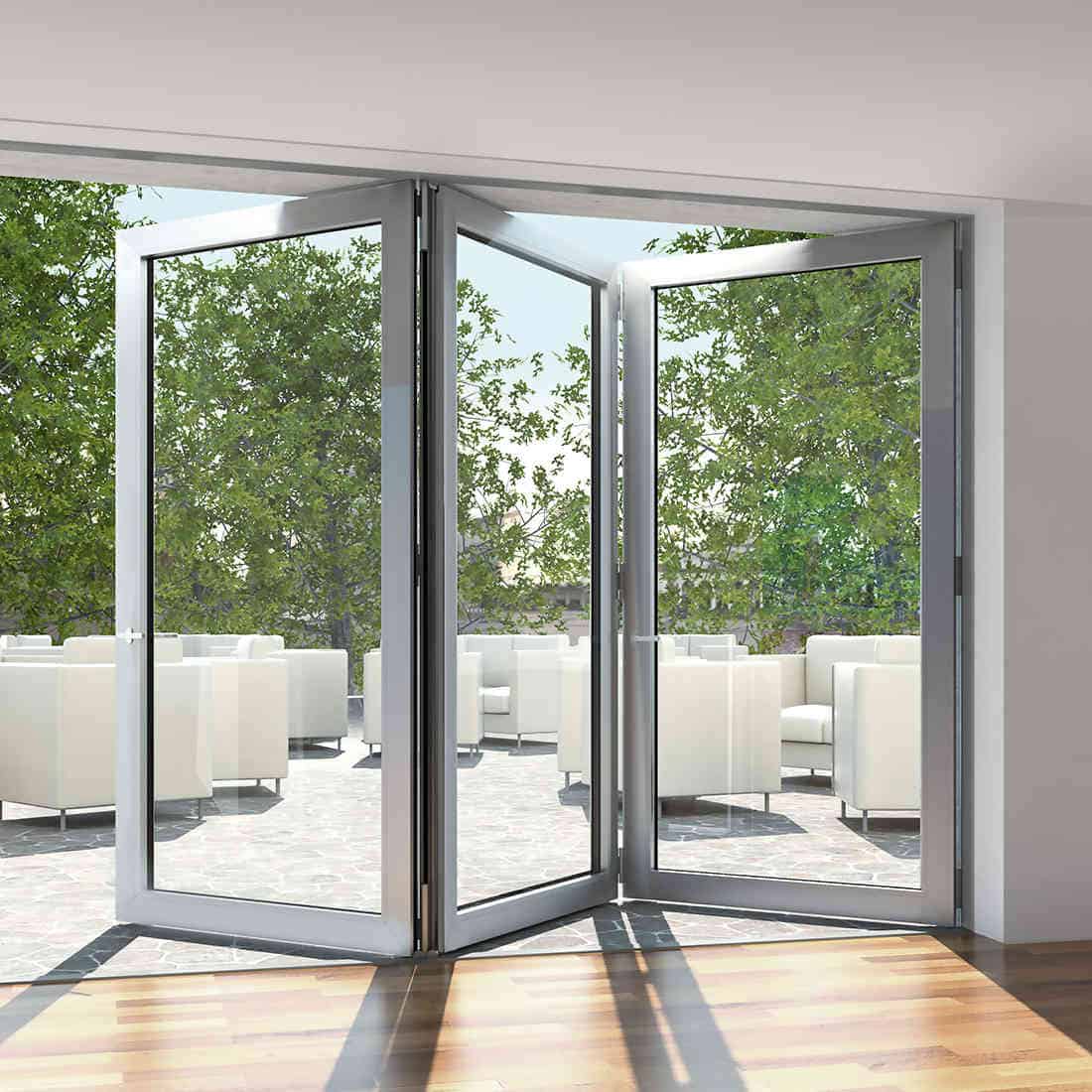 Keywords: Sliding glass door, Aluminium Doors
Modified Description: An aluminium sliding door in a living room.
