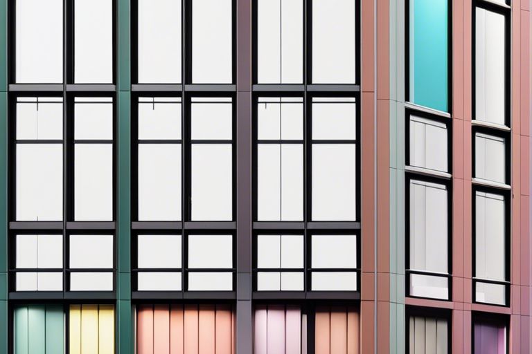 An image of a building with colorful windows.