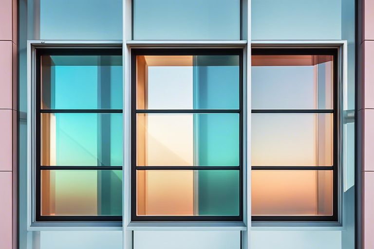 A view of a window in an office building.