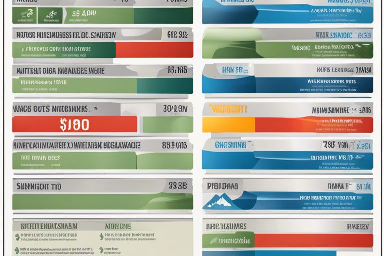A list of different types of business infographics.